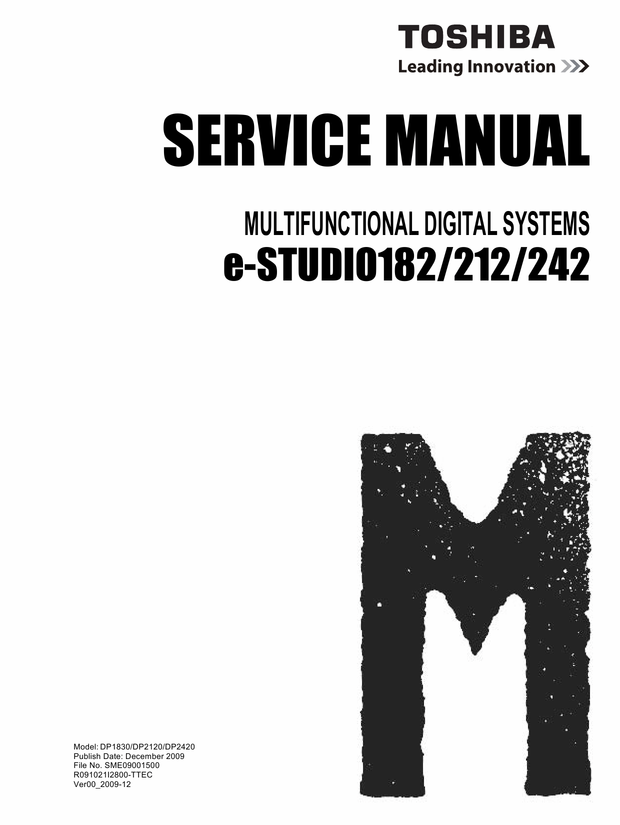 TOSHIBA e-STUDIO 182 212 242 DP1830 2120 2420 Service Manual-1